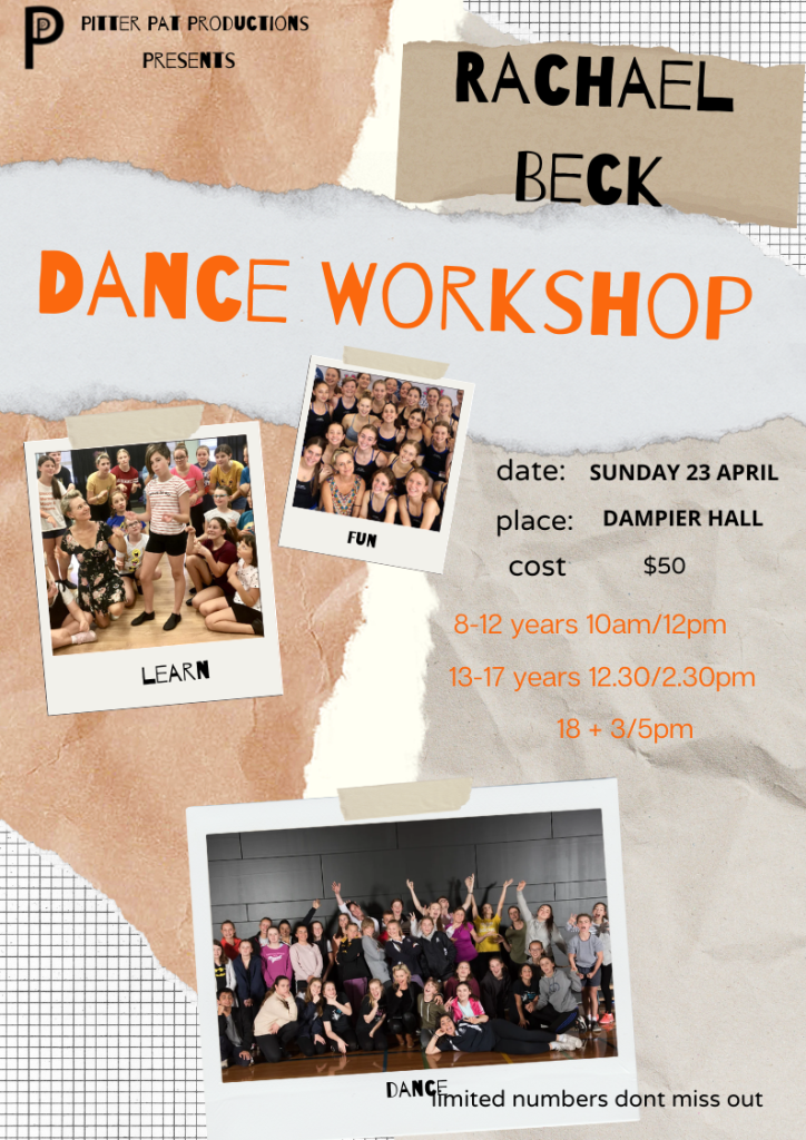 Rachael Beck Dance Workshop poster